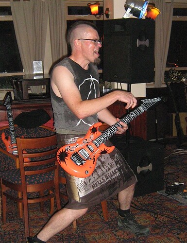 Brian, plastic punk guitar 2